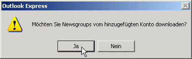 Liste verfügbarer Newsgruppen holen